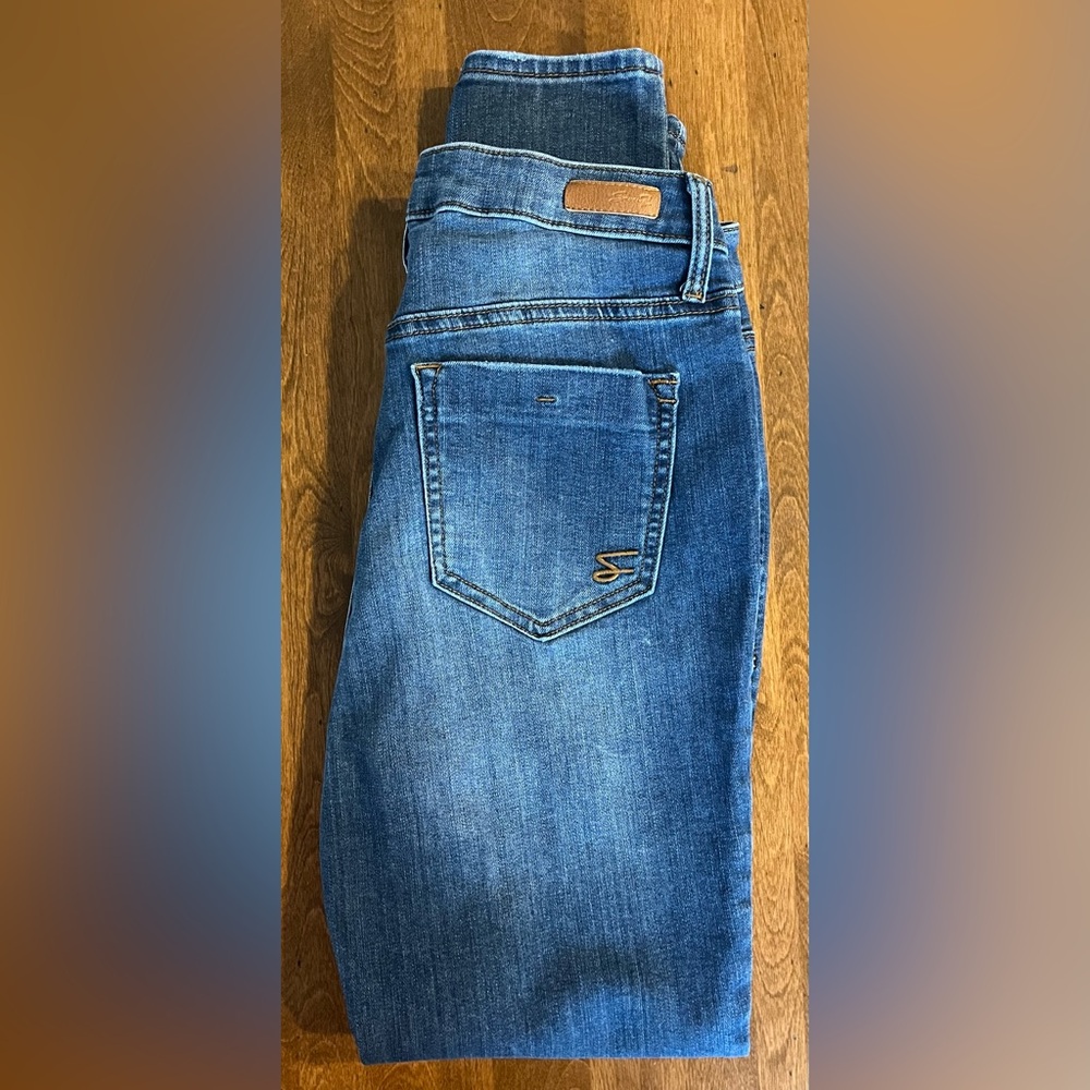 Seven 7 Blue Jeans Denim Bombshell High Rise Skinny Size 4 - Picture 5 of 5